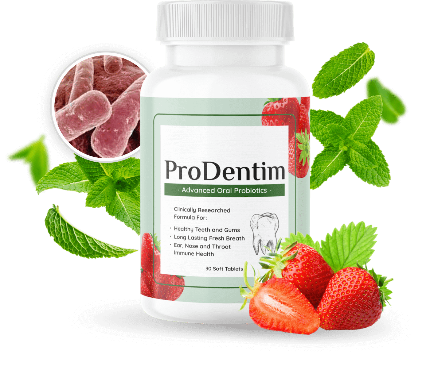 ProDentim Oral Probiotic Chewable Tablets Bottles